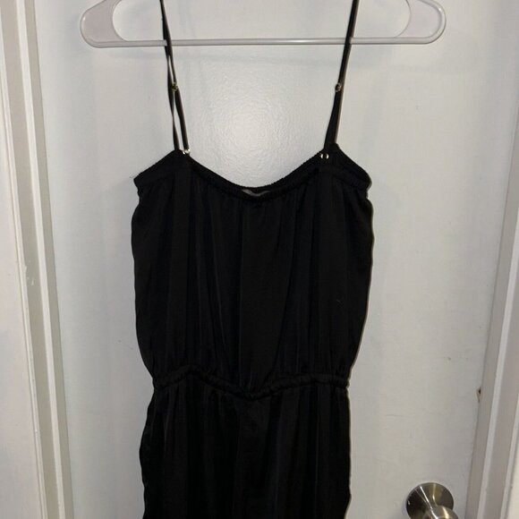J. Crew Black Convertible Lightweight Spaghetti Strap Waist Tie Jumpsuit Size XS - Picture 5 of 7